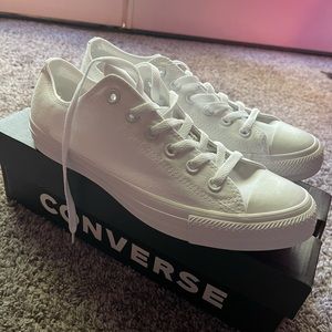 Converse Chuck Monochrome White Canvas Mens 8 / W 10 New